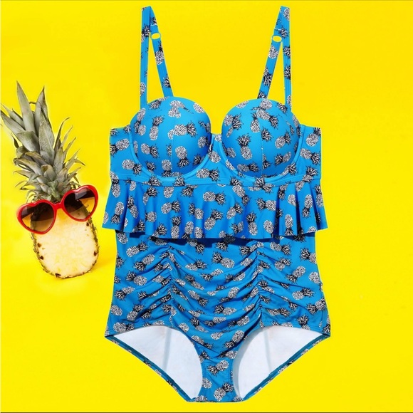 Torrid Pineapple swim bottom size 3 - Picture 5 of 8